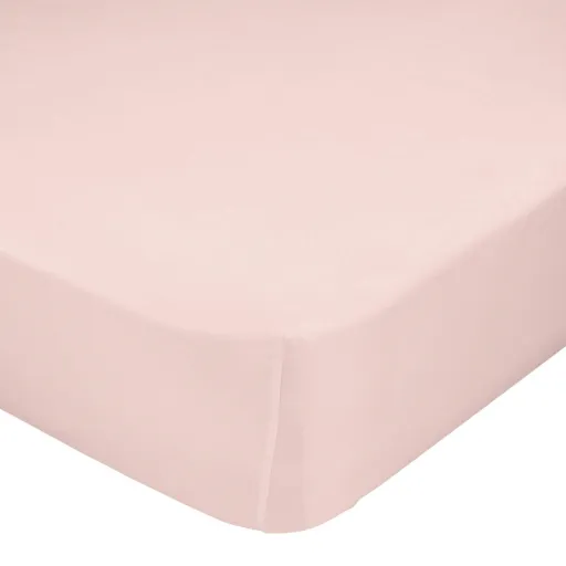 Lençol de Baixo HappyFriday BASIC Rosa Claro 180 x 200 x 32 cm