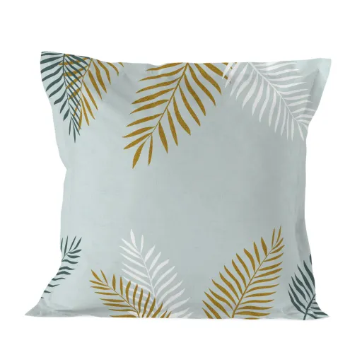 Capa de Almofada HappyFriday Blanc Foliage Mint Multicolor 80 x 80 cm