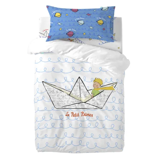 Conjunto de Capa de Edredom HappyFriday Le Petit Prince Navire Multicolor Berço de Bebé 2 Peças