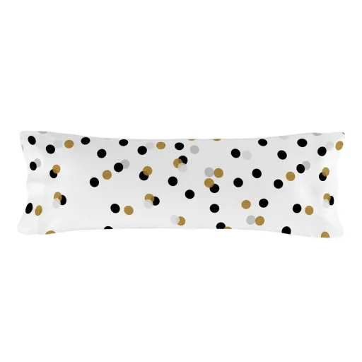 Capa de Almofada HappyFriday Blanc Golden Dots Multicolor 45 x 110 cm