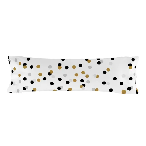 Capa de Almofada HappyFriday Blanc Golden Dots Multicolor 45 x 125 cm