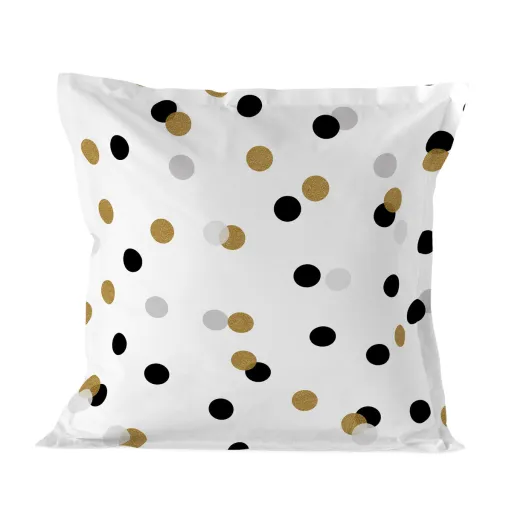 Capa de Travesseiro HappyFriday Blanc Golden Dots Multicolor 60 x 60 cm