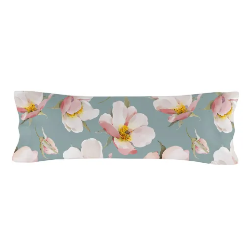 Capa de Almofada HappyFriday Spring Blossom Multicolor Solteiro 45 x 110 cm