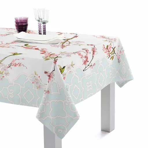 Toalha de Mesa HappyFriday Chinoiserie Multicolor 150 x 150 cm