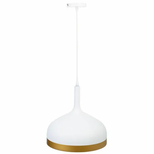 Candeeiro de Teto Alexandra House Living Branco Dourado