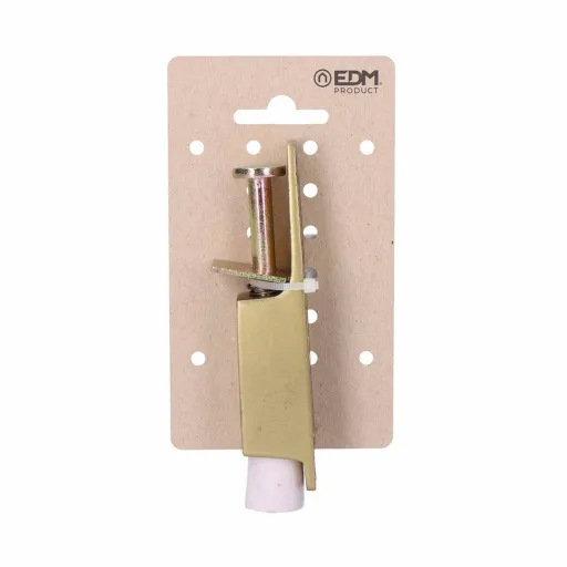 Batente para Porta EDM 85057 Dourado Aço 120 mm