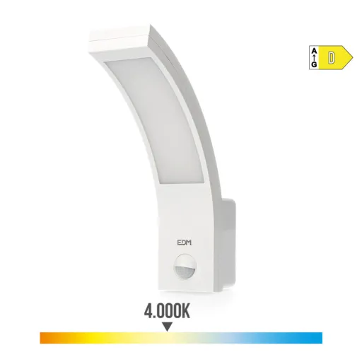 Luz de Parede EDM 32535 Polipropileno A 10 W 750 Lm Branco Multicolor Exterior (4000 K)