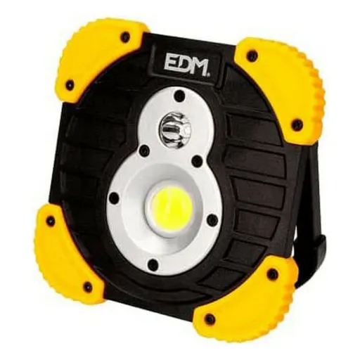 Lanterna LED EDM 36377 XL Amarelo Preto 15 W 250 Lm 750 Lm Foco Recarregável