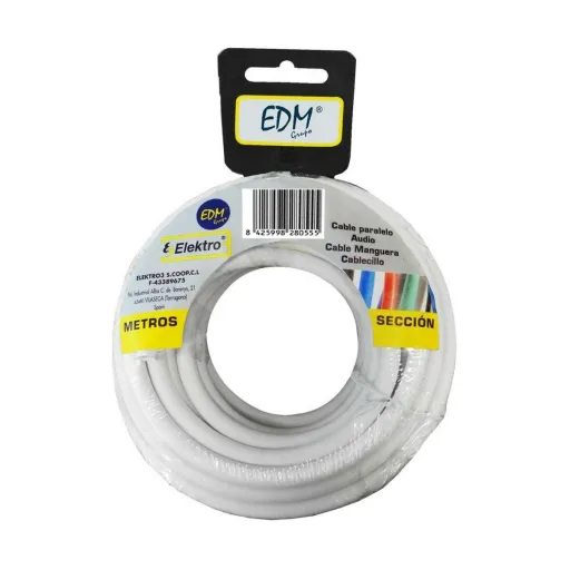 Cabo EDM 28024 Branco 2 x 1 mm 20 m