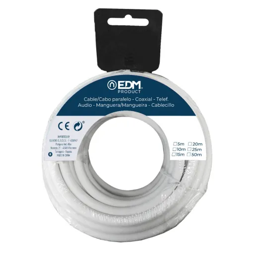 Cabo de Interface Paralelo EDM 28145 28145 Branco 25 m 3 x 1,5 mm