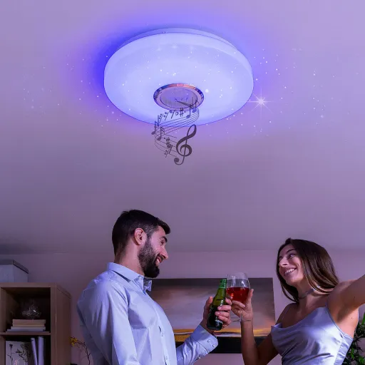 Candeeiro LED de Teto com Altifalante Lumavox InnovaGoods