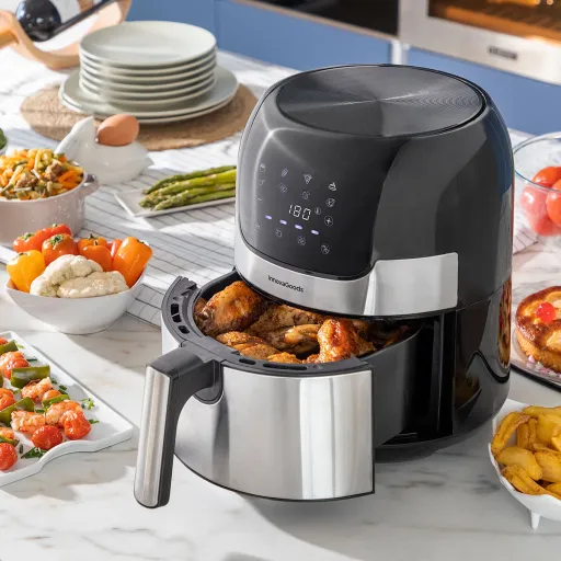 Fritadeira de Ar InnovaGoods Fryinn 3500 Preto 1400 W 3,5 L Aço Inoxidável