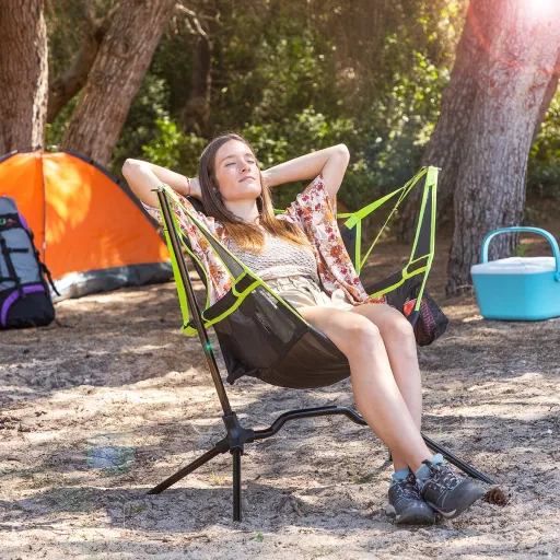 Cadeira Dobrável de Campismo com Balanço Kamprock InnovaGoods