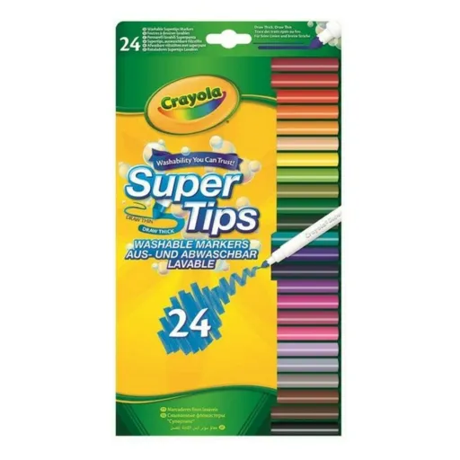 Rotuladores Crayola B01BF6F20K Lavável (24 Uds)