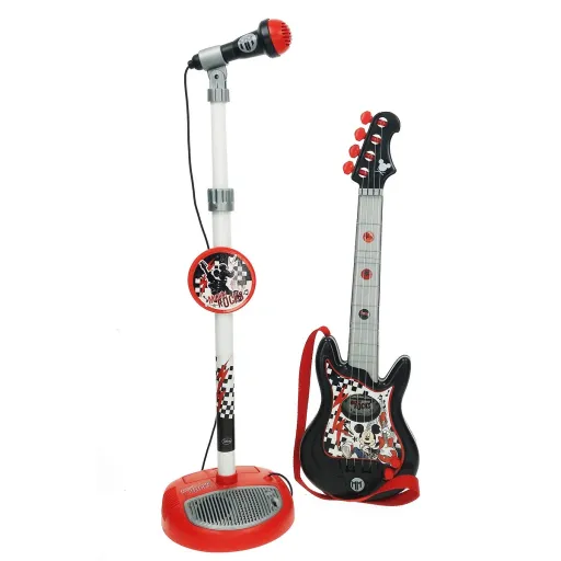 Conjunto Musical Mickey Mouse Microfone Guitarra Infantil