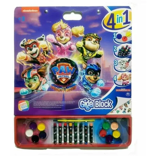 Desenhos para Pintar The Paw Patrol Giga Block  Álbum de Autocolantes 4 em 1