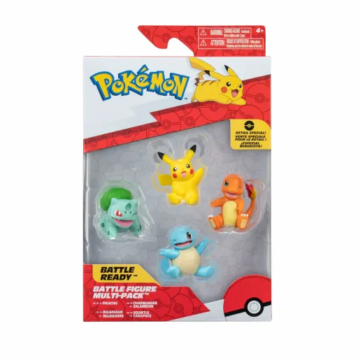 Figuras Pokémon Kanto 5 cm 4 Peças