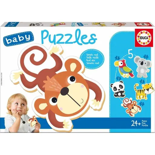 Set de 5 Puzzles Educa Infantil Animais