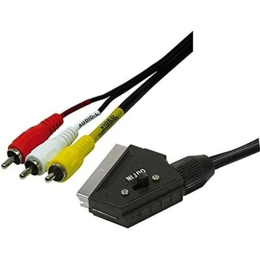 Cabo 3 x RCA para Euroconector EDM 51223 Euroconector RCA