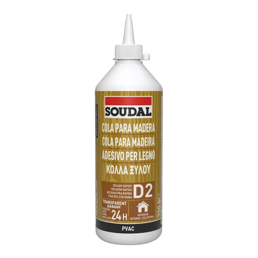 Cola Instantânea Soudal 117835 Madeira Branco 750 gr