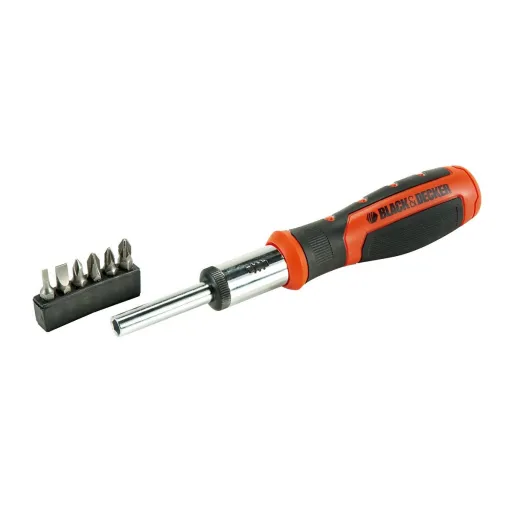 Conjunto de Bits com Chave de Fendas Black & Decker BDHT0-62129 6 Peças