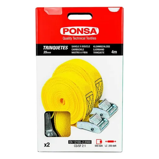 Catraca Ponsa 027,048,035,108 Amarelo 35 mm x 4 m 2 Unidades