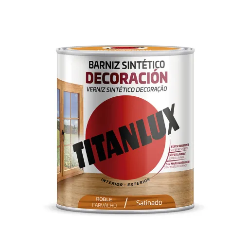 Verniz Sintético Titanlux M11100214 Acetinado Eik 250 ml