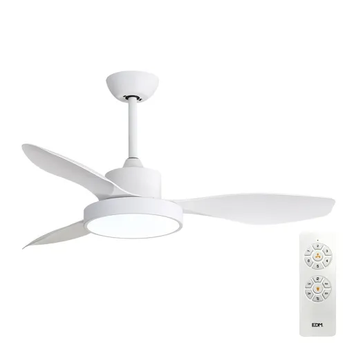 Ventilador de Teto com Luz EDM 33817 Arctic Branco 24 W 38 W 2160 Lm