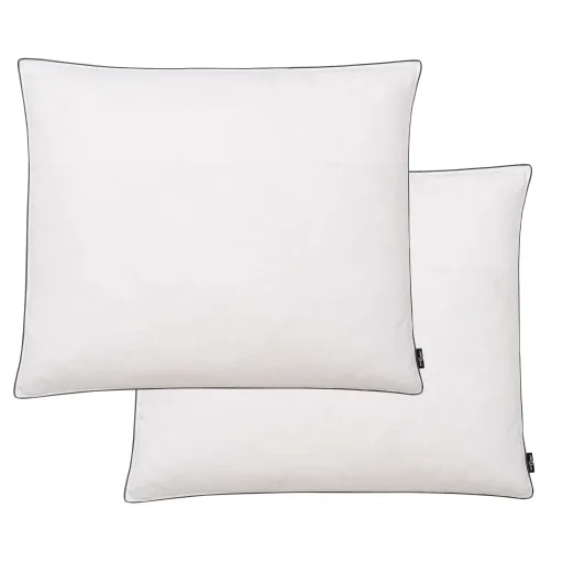 Almofadas   Enchimento de Penugem/Penas 70x60 cm Branco (2 pcs)