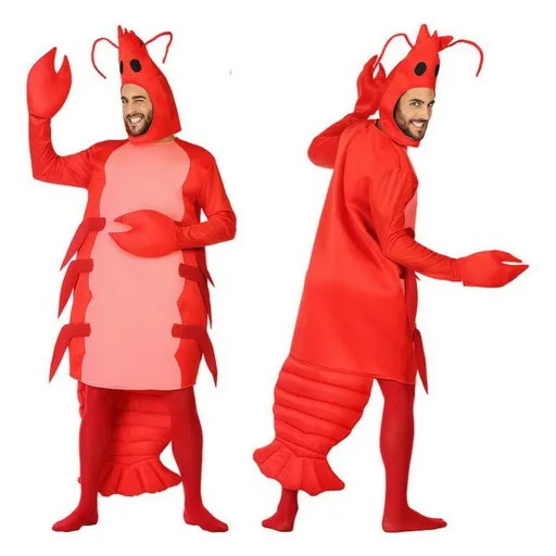 Fantasia para Adultos Vermelho Gambas Animais (2 Peças)