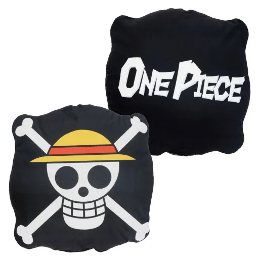 Almofada 3D One Piece Preto 30 x 30 cm