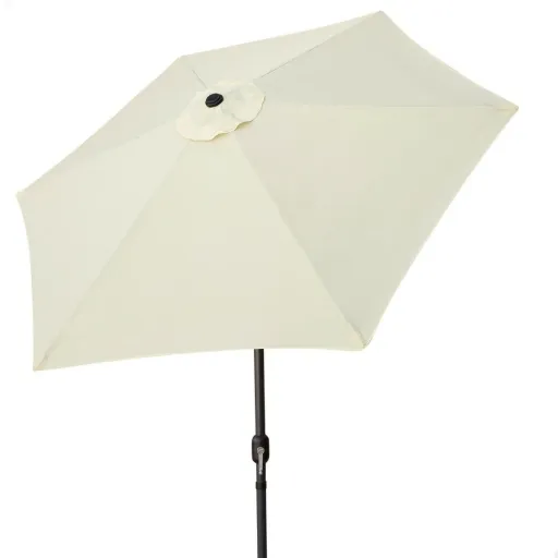 Parasol Aktive 300 x 247 x 300 cm Aço Alumínio Creme Ø 300 cm