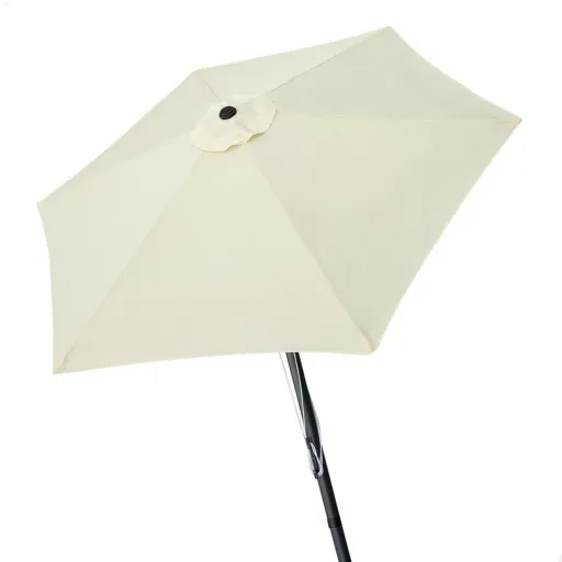 Parasol Aktive 270 x 236 x 270 cm Ø 270 cm Aço Alumínio Creme