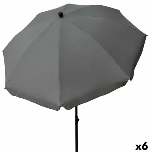 Parasol Aktive 240 x 230 x 240 cm Cinzento (6 Unidades)