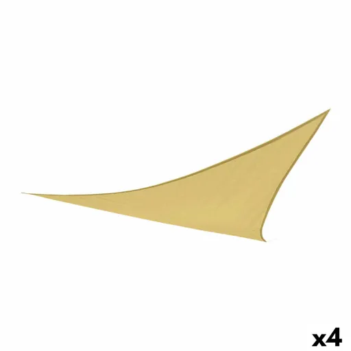 Toldos de Vela Aktive Triangular Creme 360 x 0,5 x 360 cm (4 Unidades)