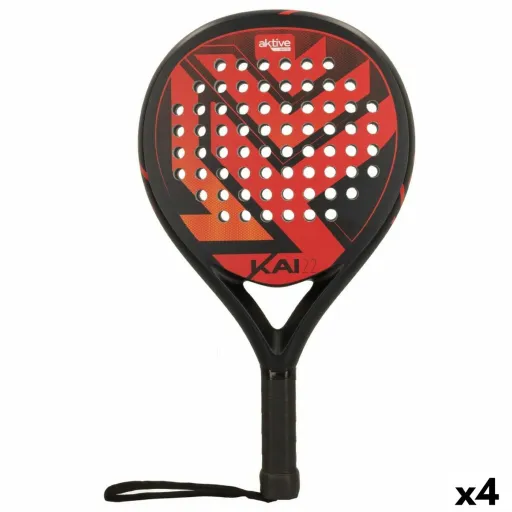 Raqueta de Squash Aktive Preto/Vermelho (4 Unidades)