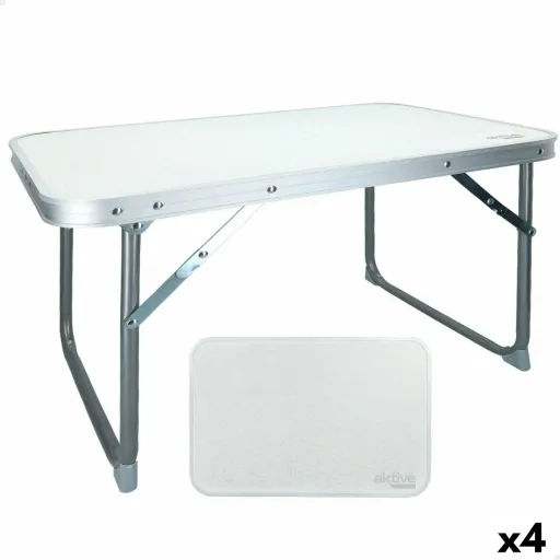 Mesa Dobrável Aktive Branco 60 x 40 x 40 cm (4 Unidades)