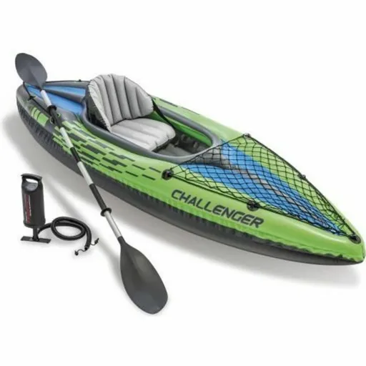 Canoa Insuflável Intex Challenger K1 Verde Insuflável 274 x 33 x 76 cm